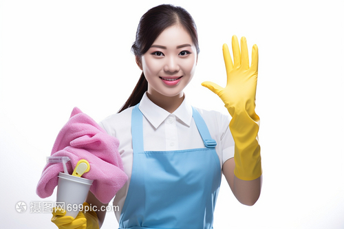 提供保潔服務的工作人員